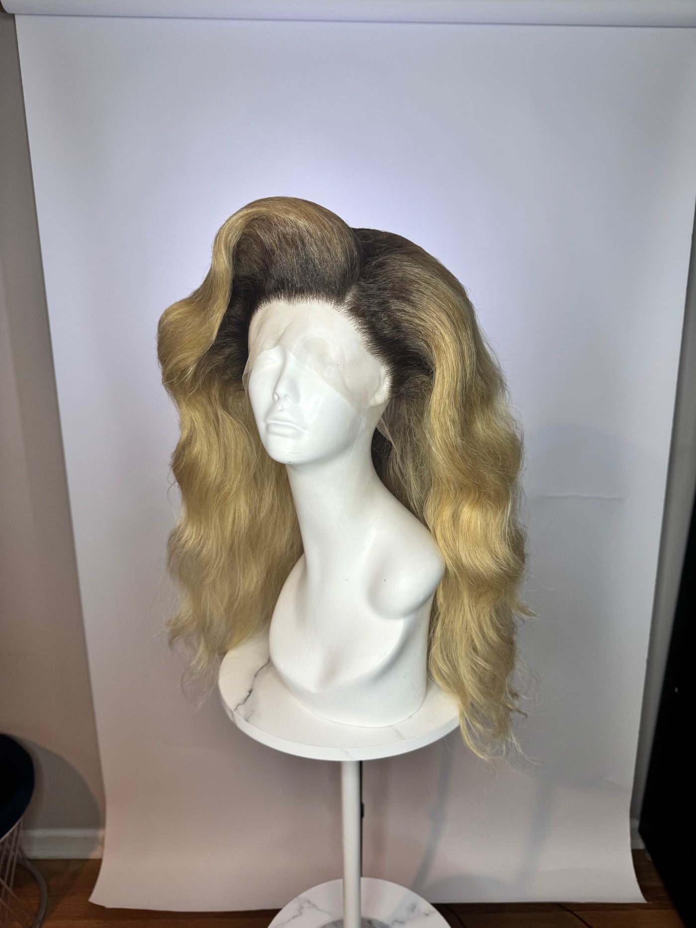 Blonde Bomshell *HD Lace* Styled Synthetic Wig (Ready to Ship)