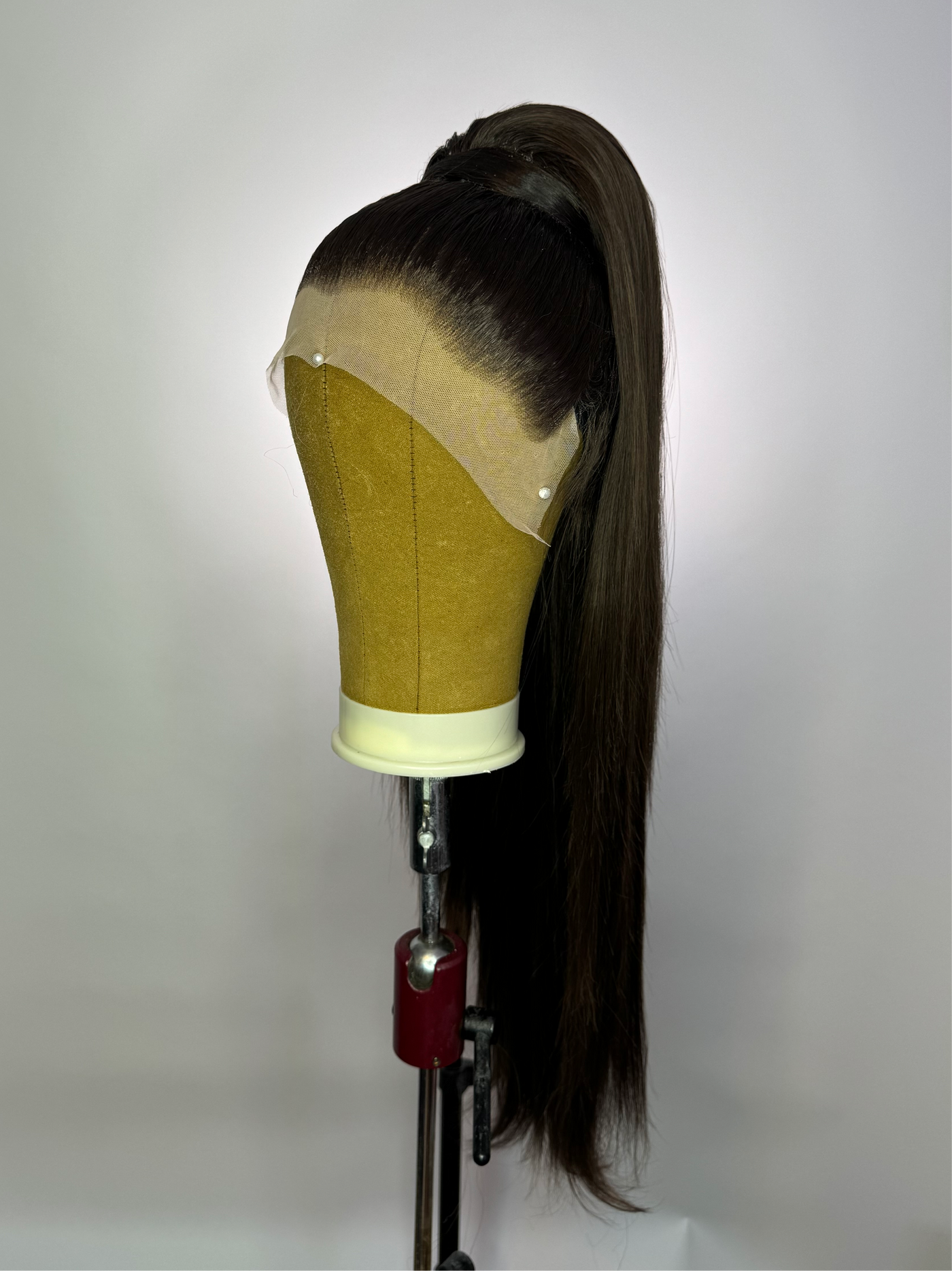 Brunette Stacked Ponytail Synthetic Wig (Made to Order)