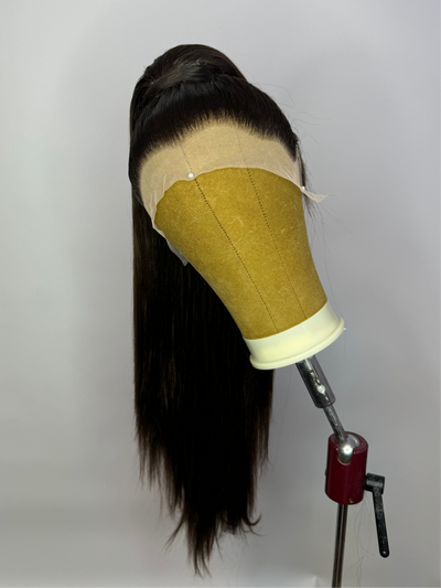 Brunette Stacked Ponytail Synthetic Wig (Made to Order)