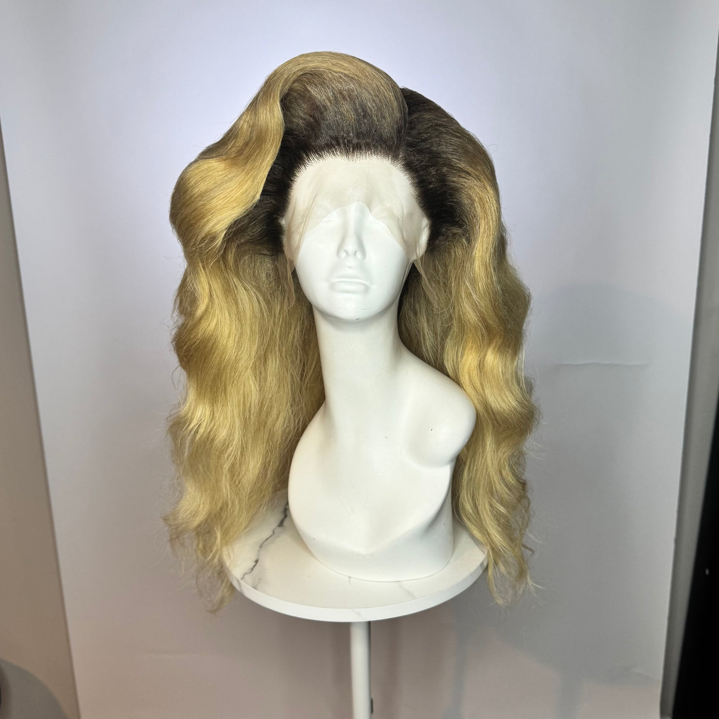 Blonde Bomshell *HD Lace* Styled Synthetic Wig (Ready to Ship)