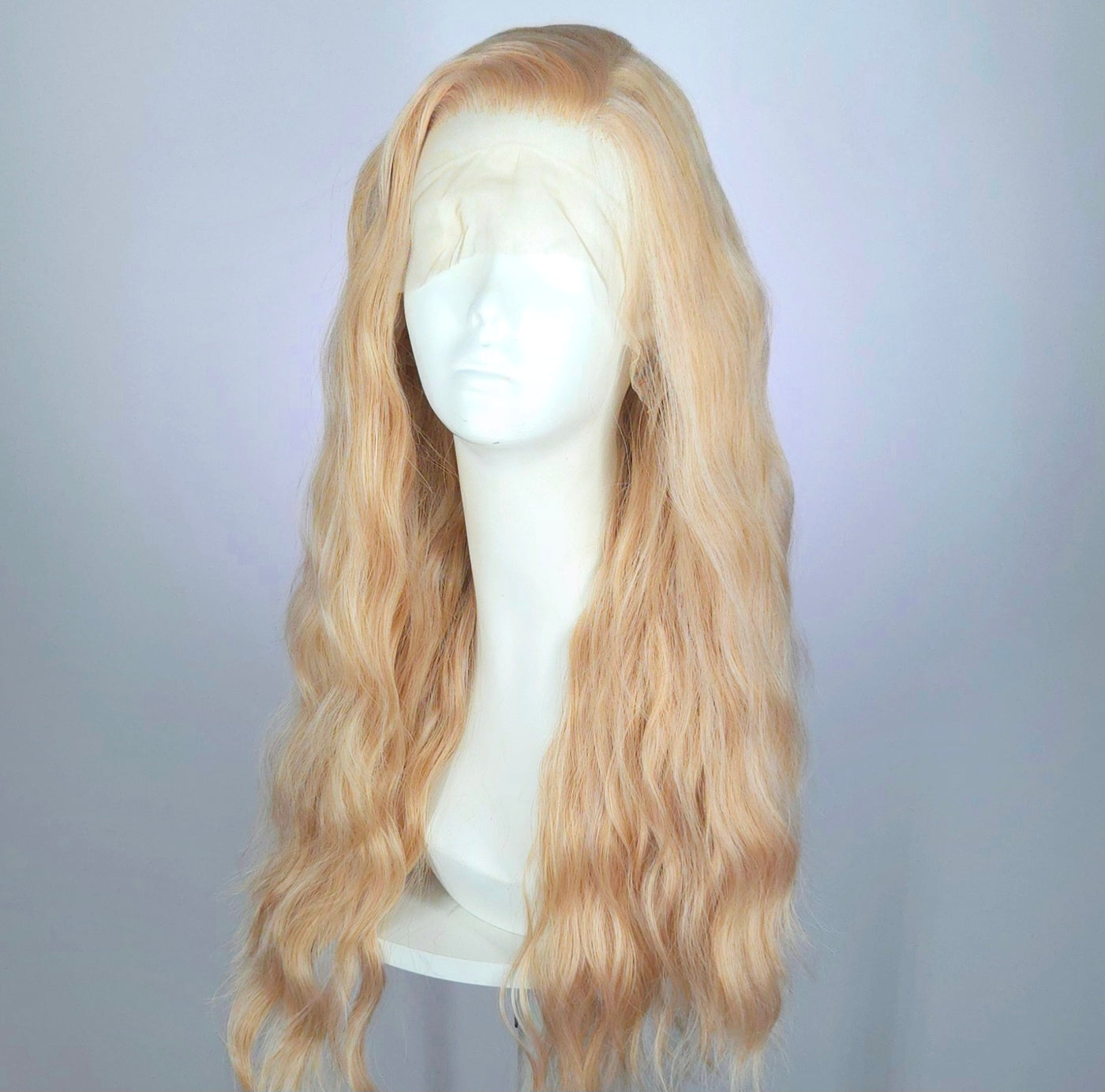 Joslyn Peachy Blonde Synthetic Lace Front Wig