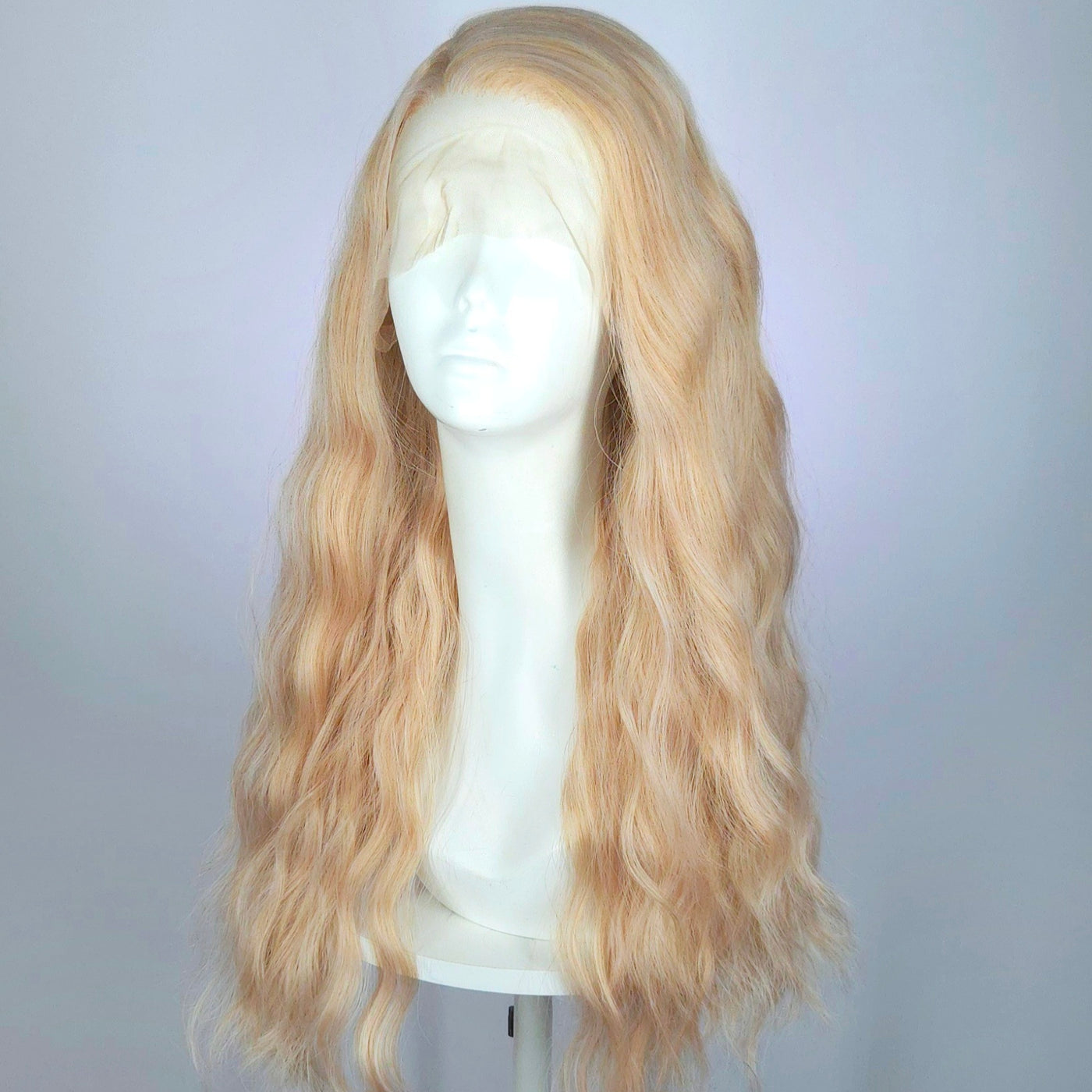 Joslyn Peachy Blonde Synthetic Lace Front Wig