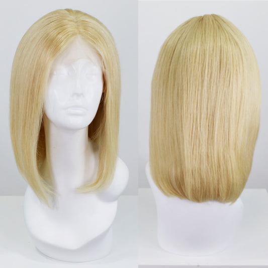 613 Blonde Bob Human Hair Lace Front Wig
