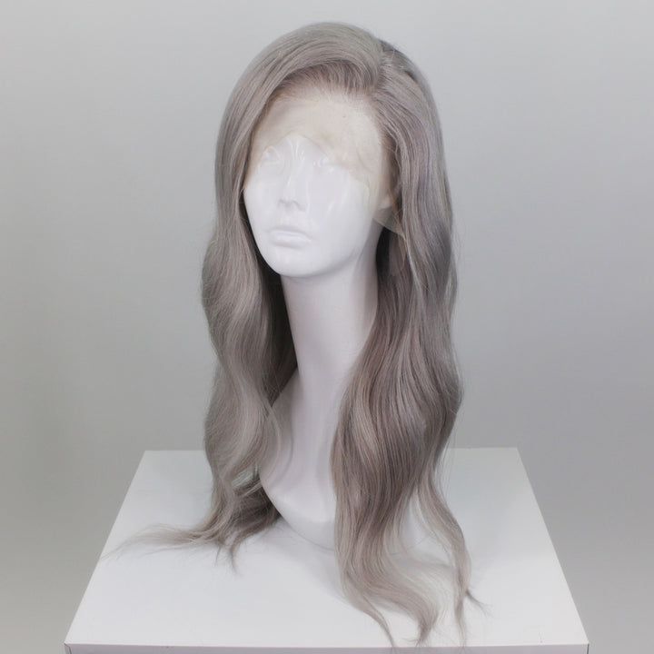 Silvery White Lace Front Wig 20 inches!! Amazon.com : BLL Silver Lace Front Wig, 30 Inch Gray  main image 4