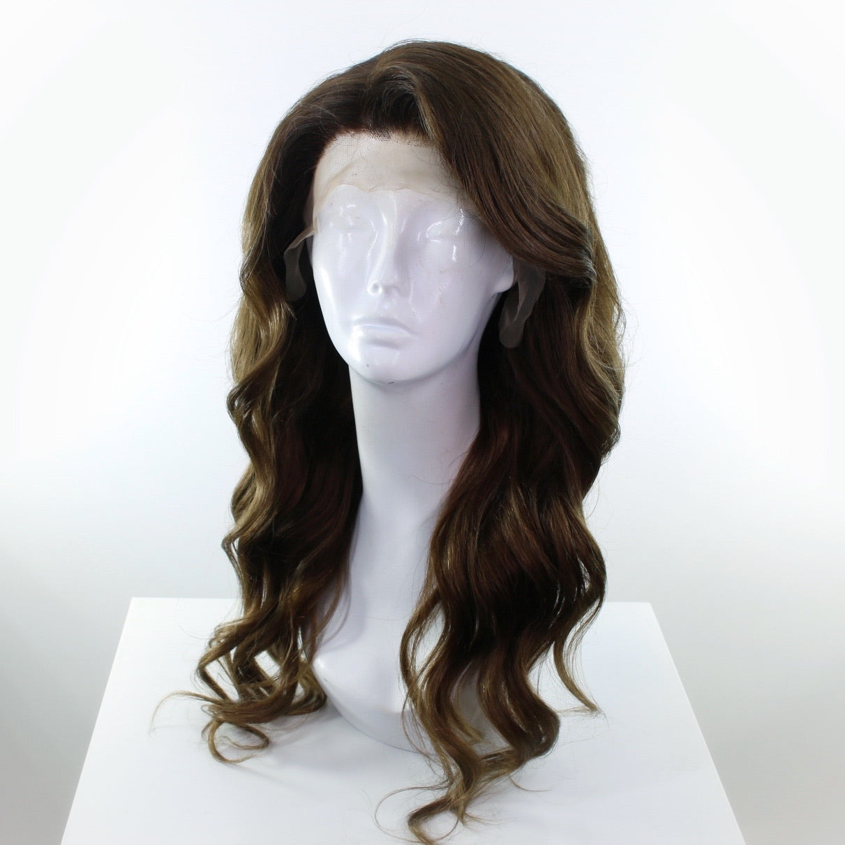 Brunette Human Hair Lace Front Wig