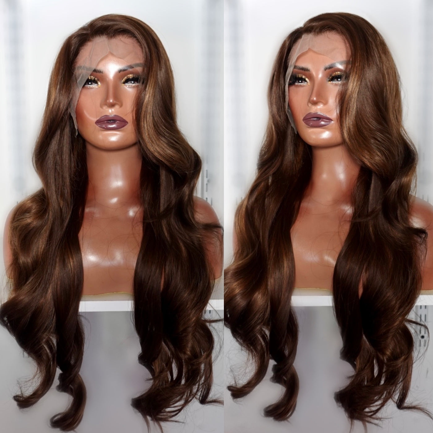 Evelyn Brunette Synthetic Lace Front Wig