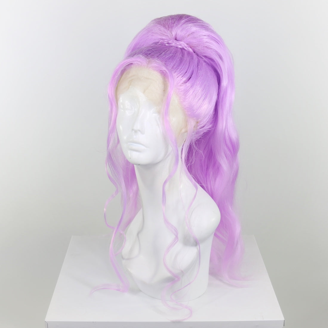 Violet Stacked Ponytail Synthetic Wig (Made to Order)