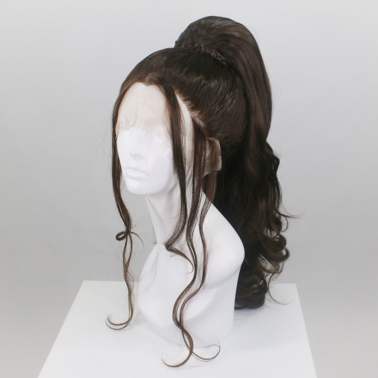 Brunette Stacked Ponytail Synthetic Wig (Made to Order)