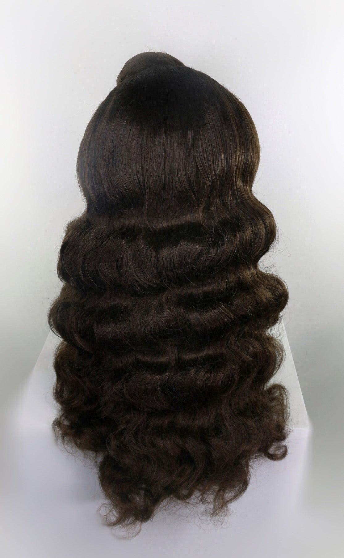 Brunette Marcel Old Hollywood Synthetic Wig (Made to Order)