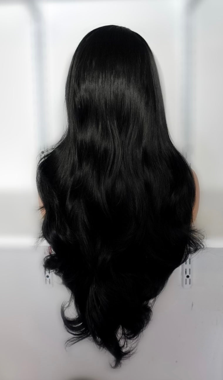 Bridgett Black Synthetic Lace Front Wig