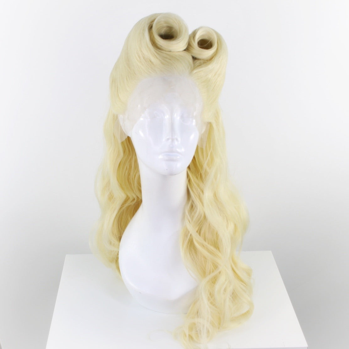 Blonde Victory Rolls Synthetic Wig (Made to Order)
