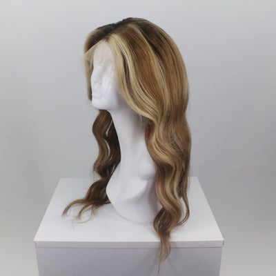 Brunette Money Piece Human Hair HD Lace Front Wig (Made to Order)