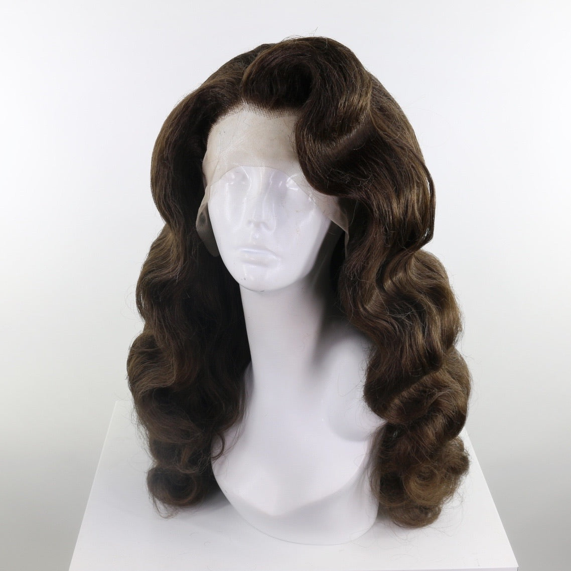 Brunette Marcel Old Hollywood Synthetic Wig (Made to Order)